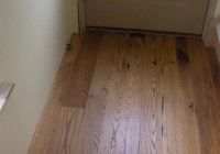 Chestnut flooring, remilled from barn timbers.