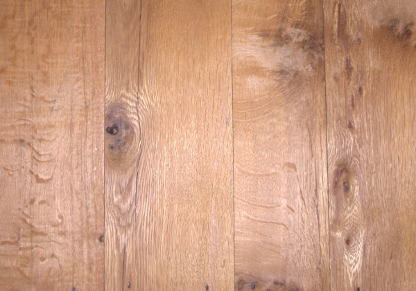 White Oak flooring, remilled from log house and barn timbers.